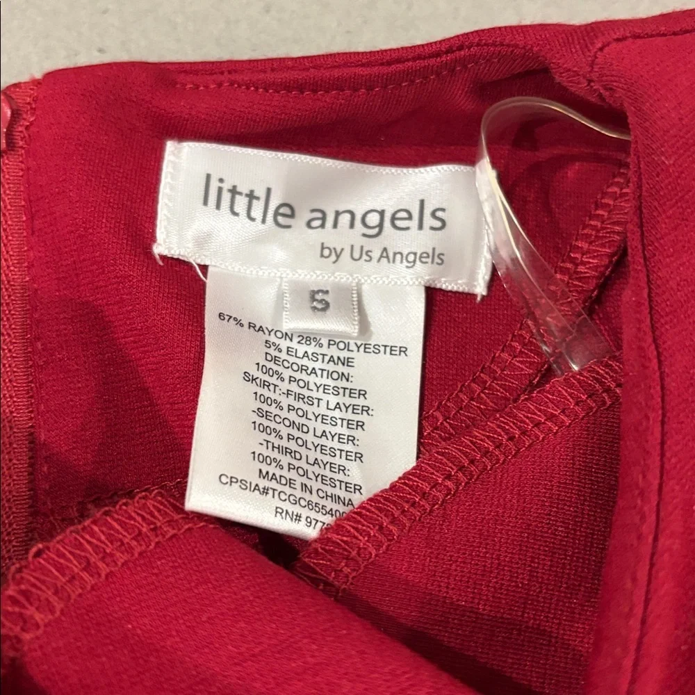 US Angels Little Arielle Floral Mesh Dress